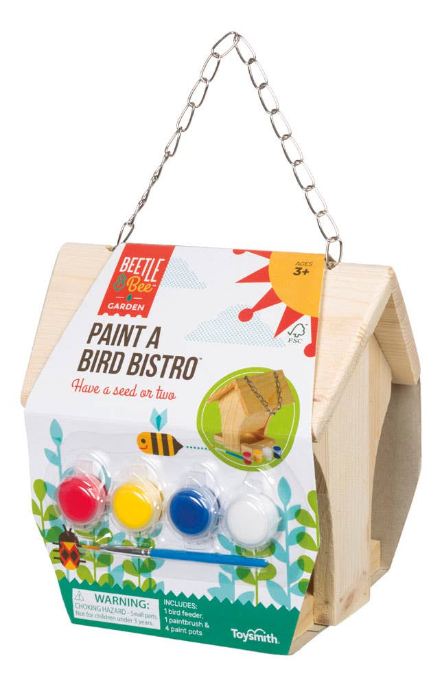 Toysmith Beetle & Bee Paint A Bird Bistro