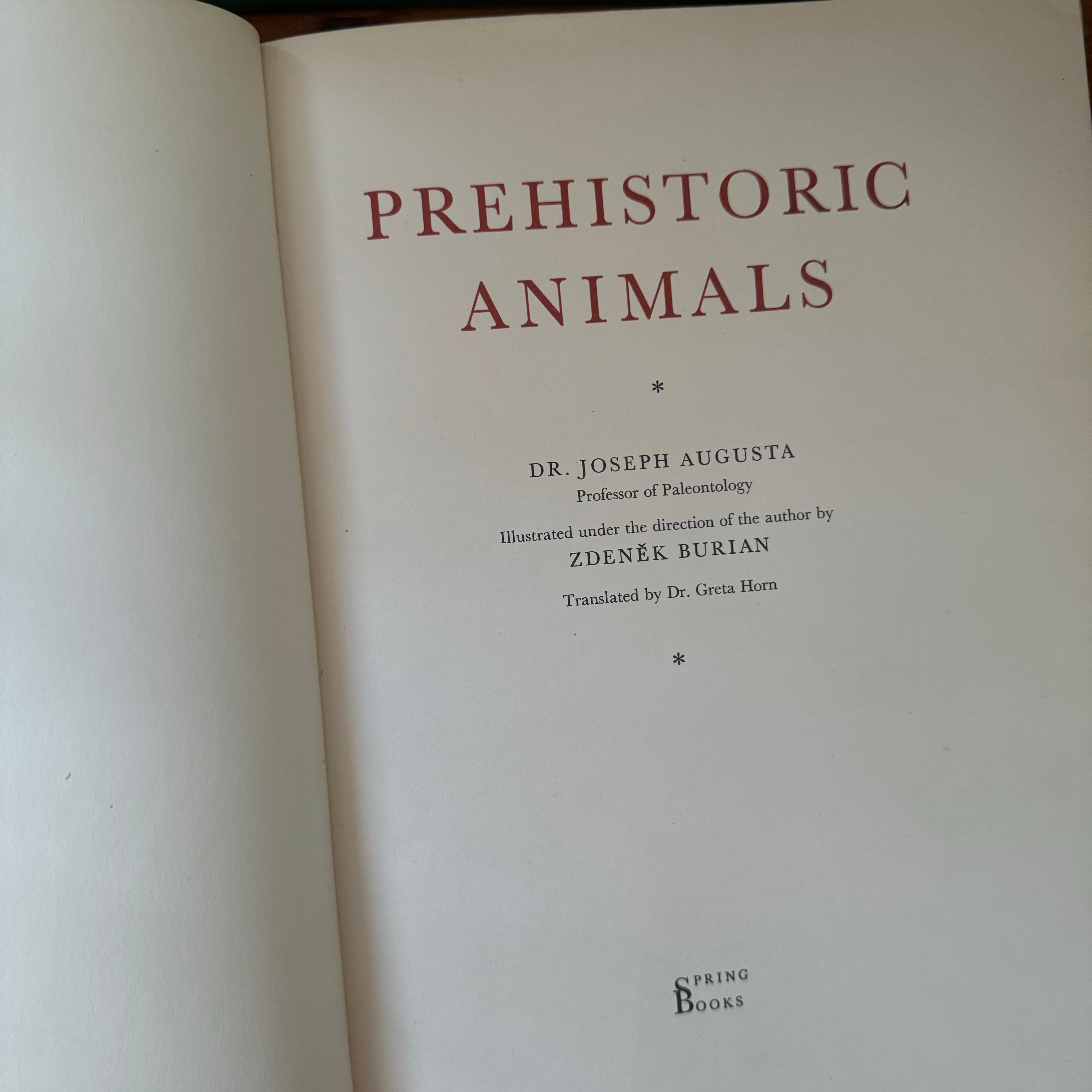 Prehistoric Animals Book