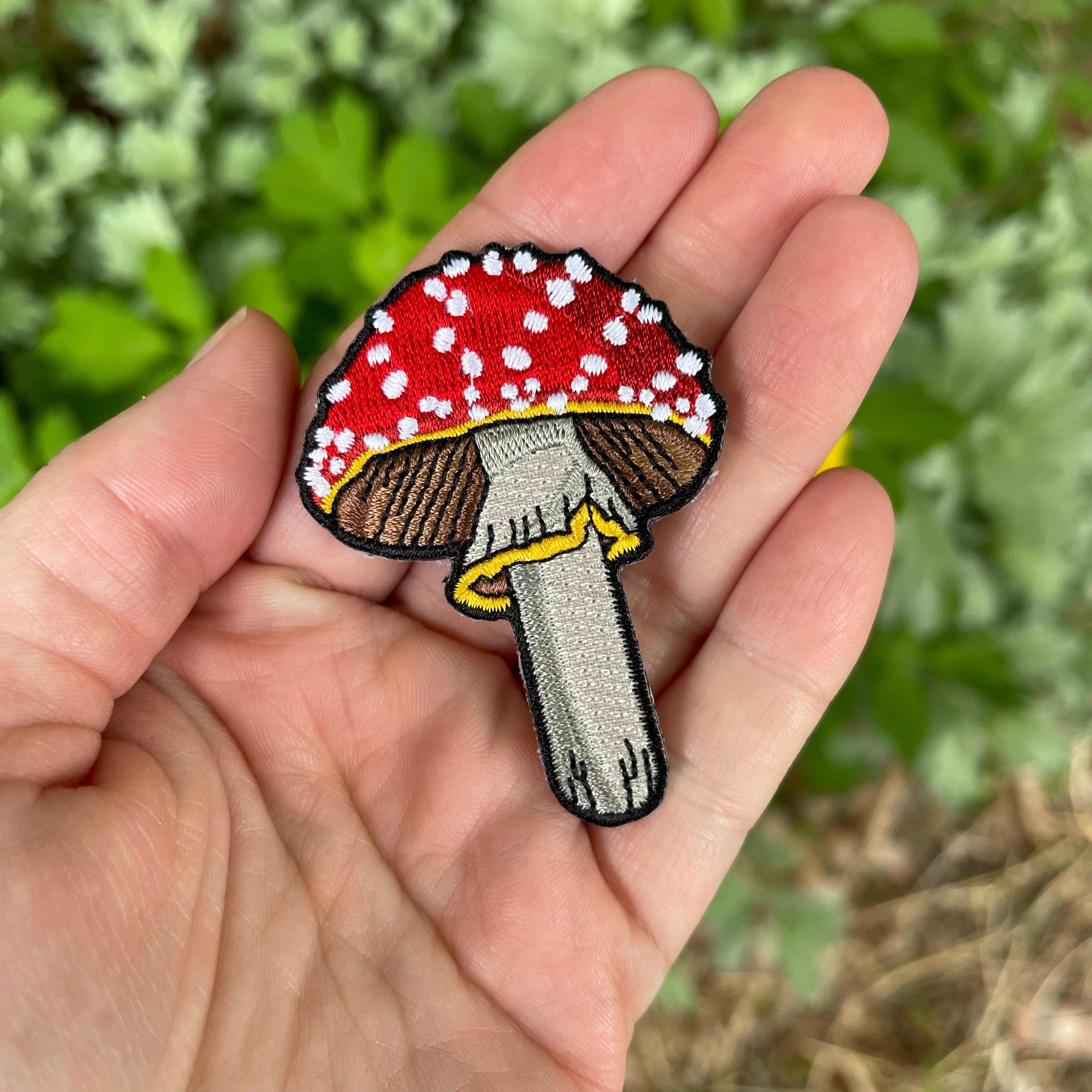 Mushroom Patch Iron on Patch Embroidered Patch Clothing Patch 